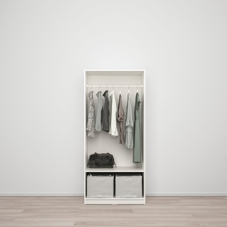 KLEPPSTAD Armoire 2 portes, blanc IKEA