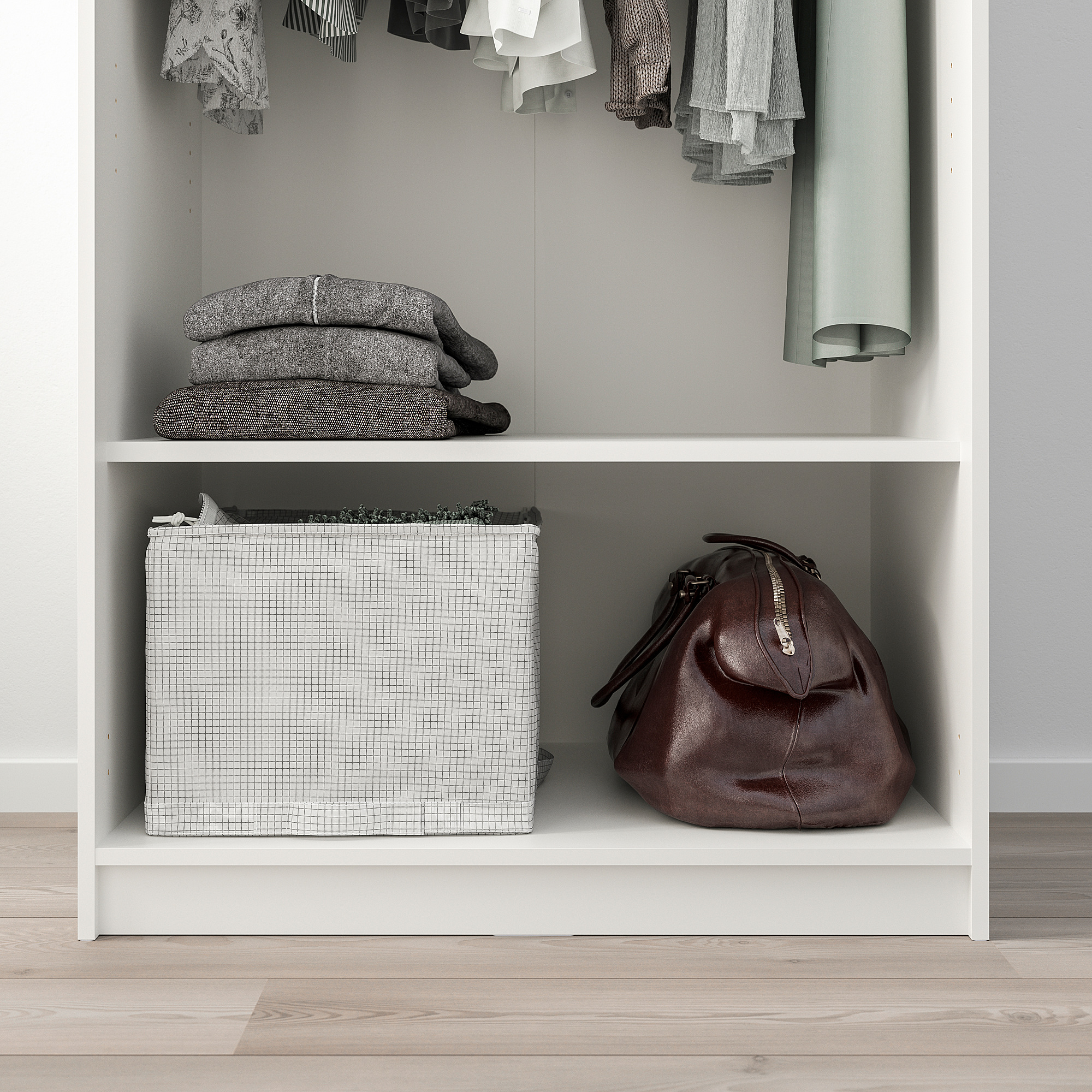 KLEPPSTAD Armoire 2 portes, blanc IKEA