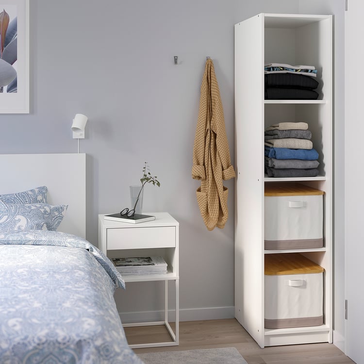 KLEPPSTAD Armoire ouverte, blanc IKEA