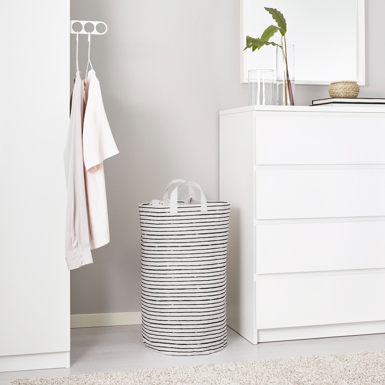 Panier à linge Corbeille en osier, tissu ou plastique IKEA