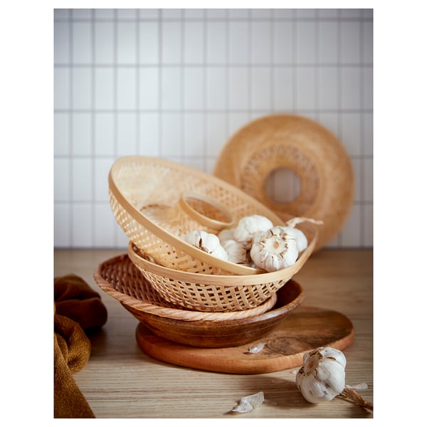 klyfta corbeille bambou materiau durable ikea