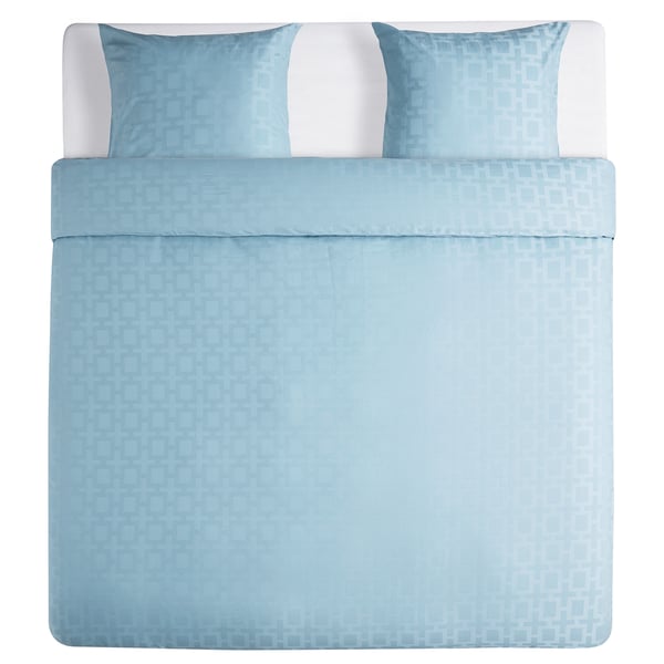 knolruta housse couette 2 taies bleu 260x240 65x65 cm ikea