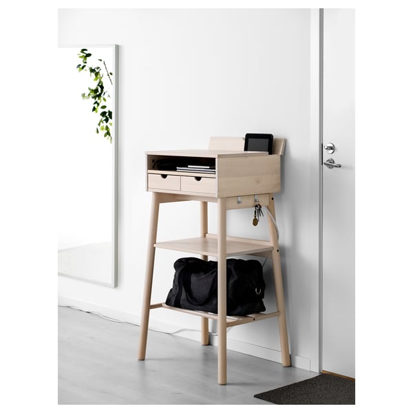 Knotten Bureau Debout Blanc Bouleau Ikea