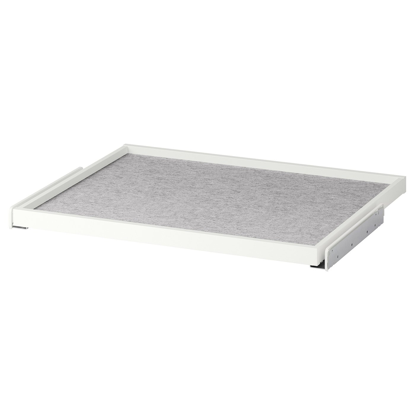 KOMPLEMENT plateau couliss av tapis de tiroir, blanc/gris clair, 75x58 cm - IKEA