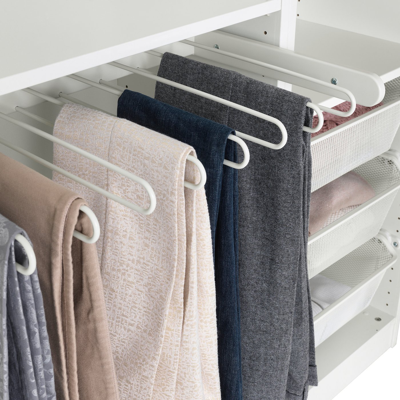 KOMPLEMENT Portepantalons coulissant, blanc, 75x35 cm. Achetez aujourd