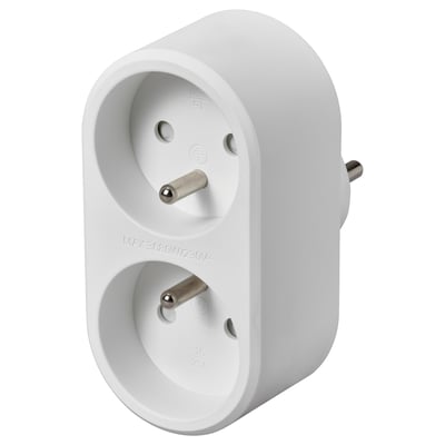 KOPPLA Multiprise, 2 prises, blanc