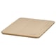 Couvercle en bambou KUGGIS. Surface plane carrée, couleur naturelle, finition lisse.