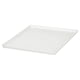Un couvercle KUGGIS blanc, en plastique PET recyclé, de forme rectangulaire, fait partie de la série KUGGIS.