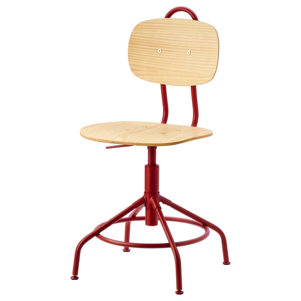 Kullaberg Chaise Pivotante Pin Rouge Ikea