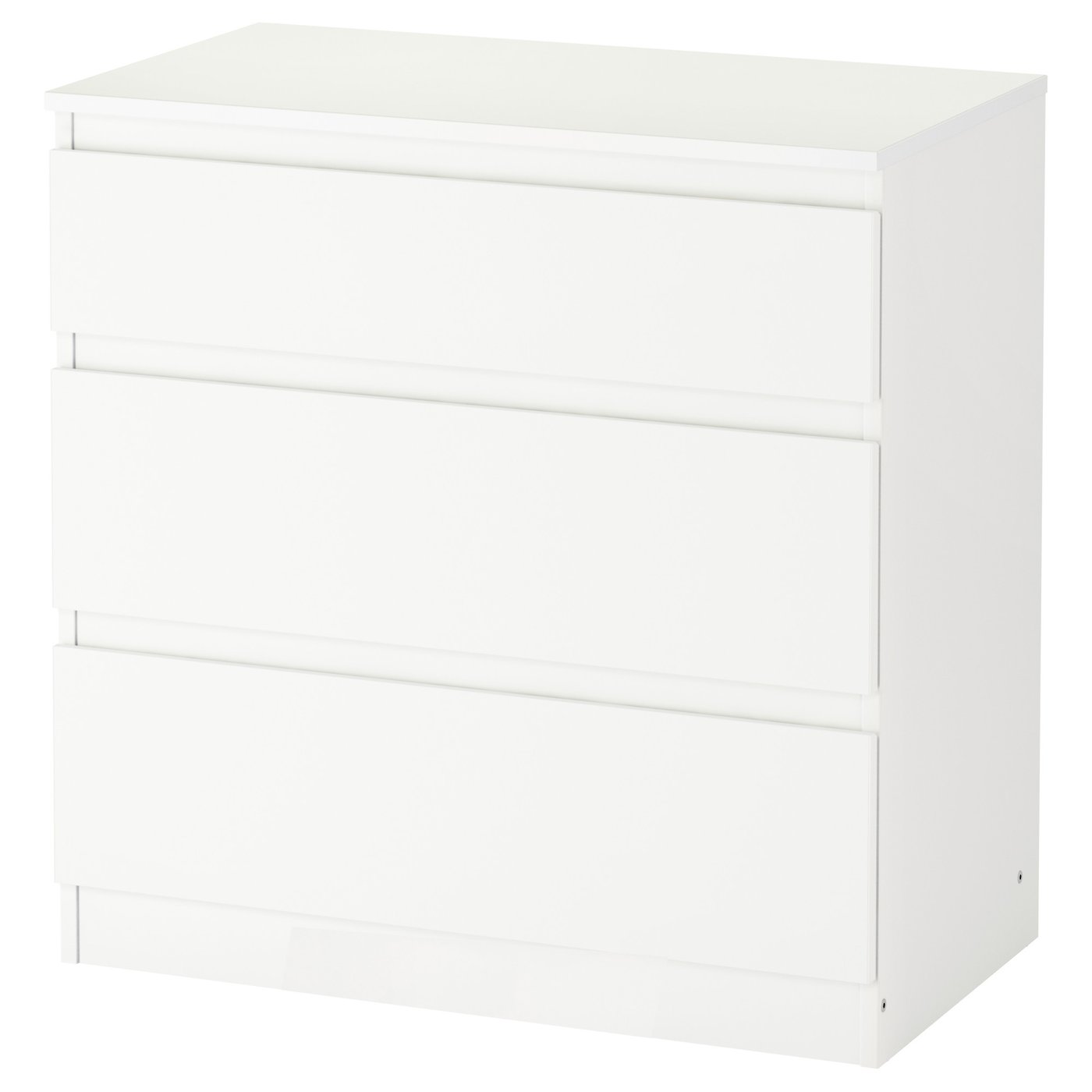 KULLEN Commode 3 tiroirs, blanc, 70x72 cm IKEA