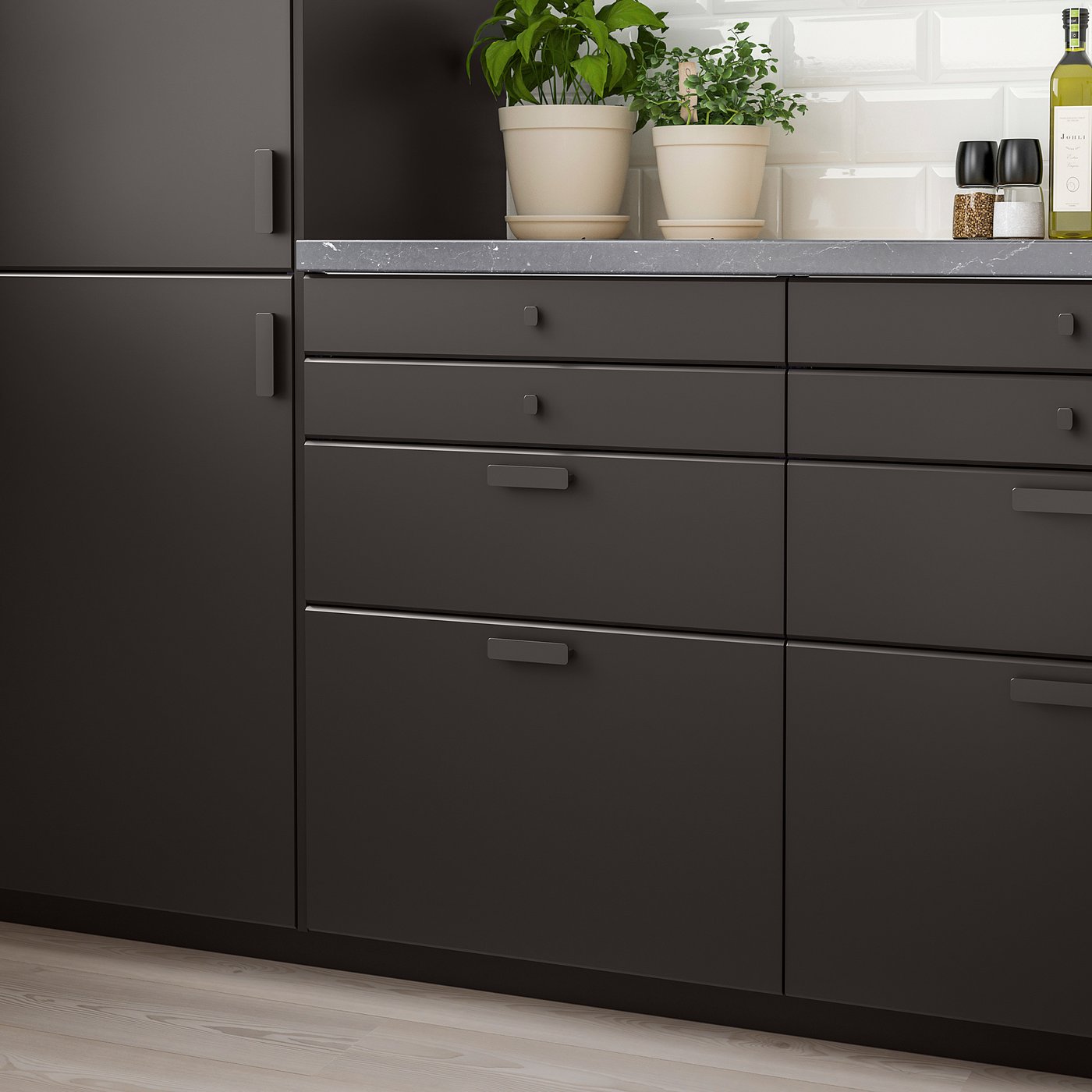 Kungsbacka Face De Tiroir Anthracite 60x20 Cm Ikea