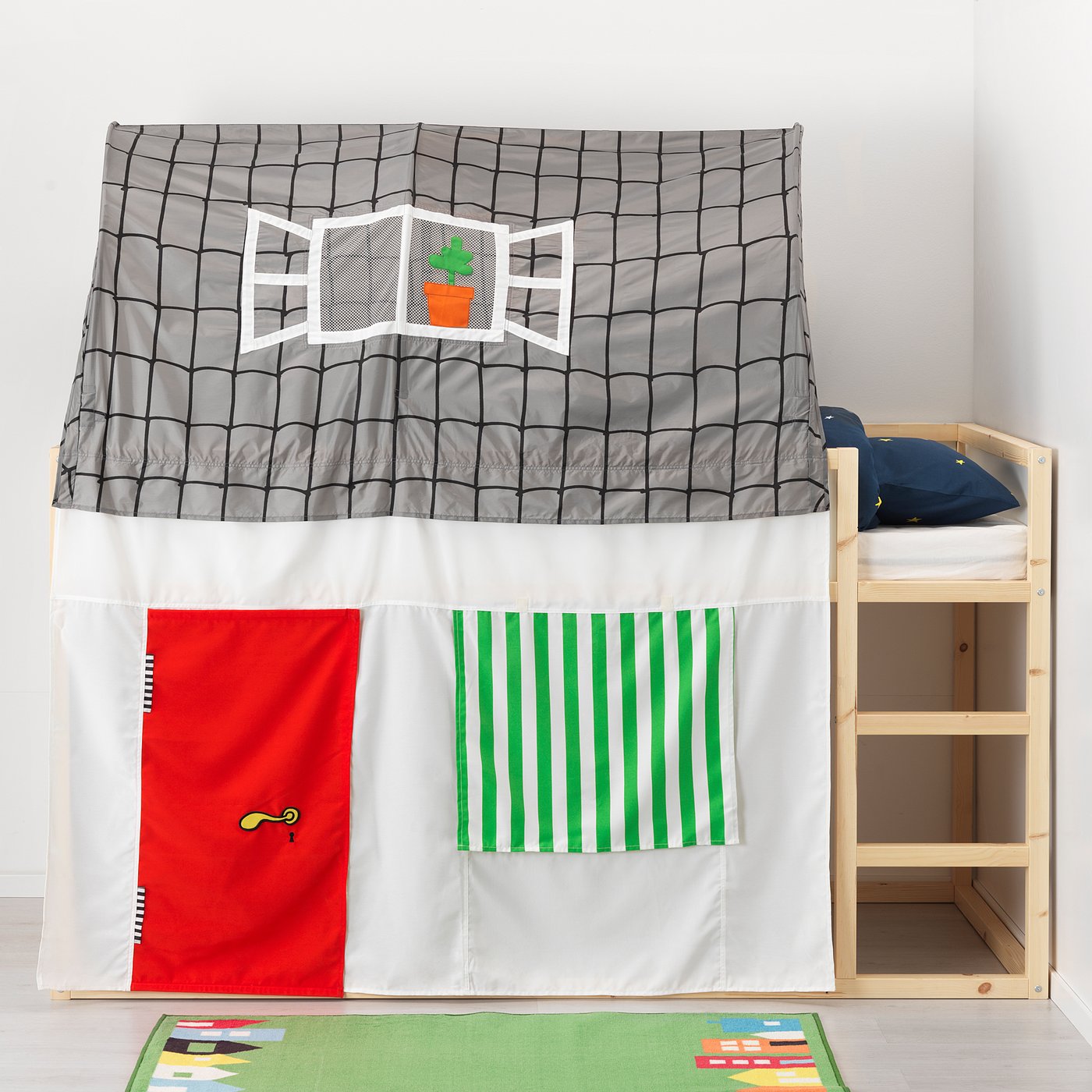 Baldaquin De Lit ILuane Lot De 3 - Mousseline Coton 100% Pour Lits Enfant 90/120x200cm