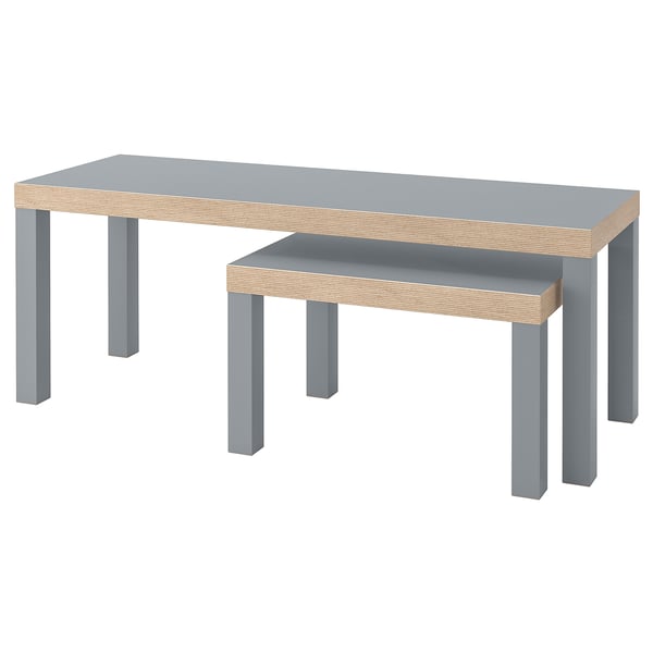 Lack Tables Gigognes Lot De 2 Gris Ikea