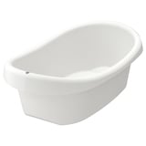 LÄTTSAM Baignoire bébé, blanc/vert