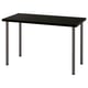 Option : LAGKAPTEN : bureau noir moderne avec des pieds en métal élégants, parfait pour les petits espaces.