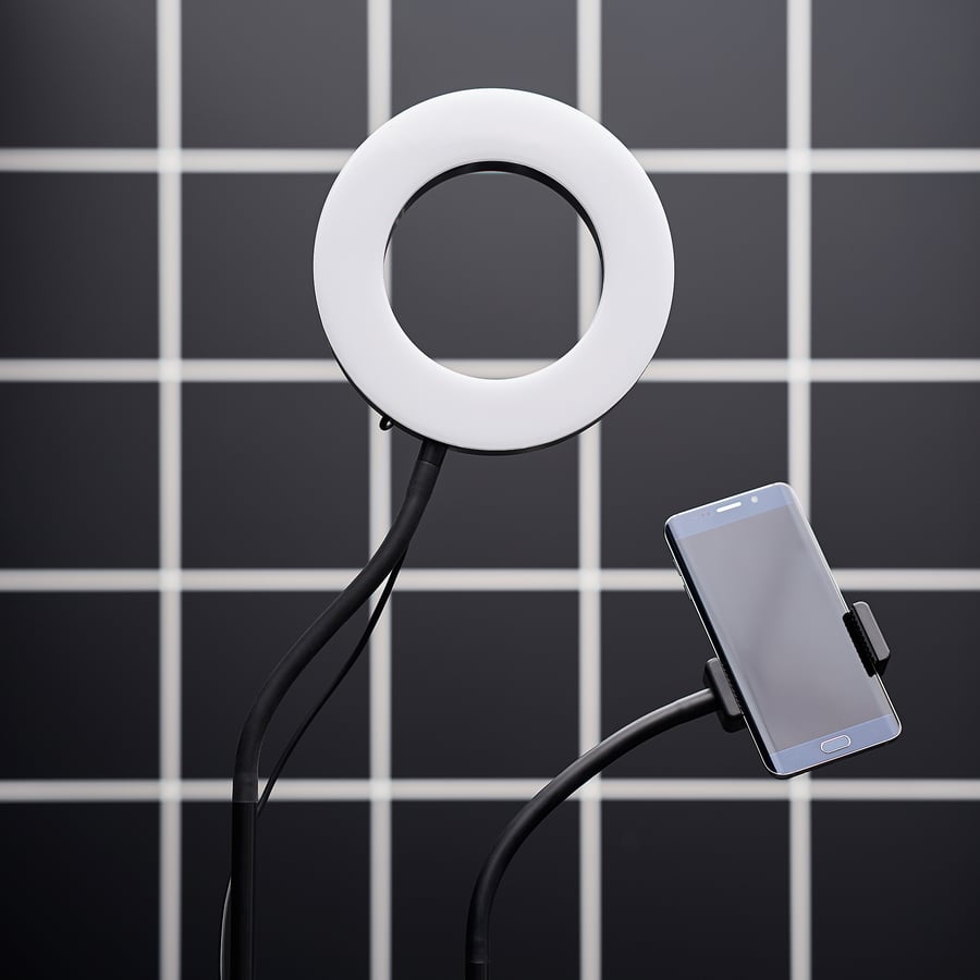 LÅNESPELARE Anneau lumin av support téléphone IKEA