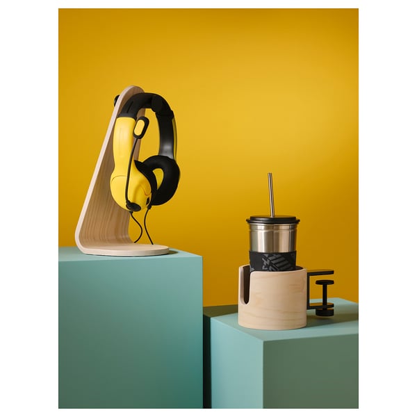 LÅNESPELARE Porte mugs, plaqué frêne
