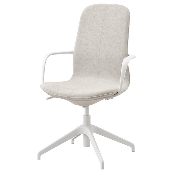 Langfjall Chaise Conference Gunnared Beige Blanc Ikea