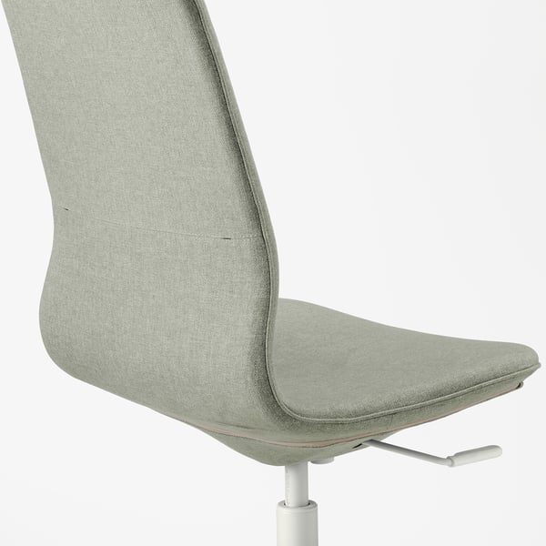 Langfjall Chaise De Bureau Gunnared Vert Clair Blanc Ikea