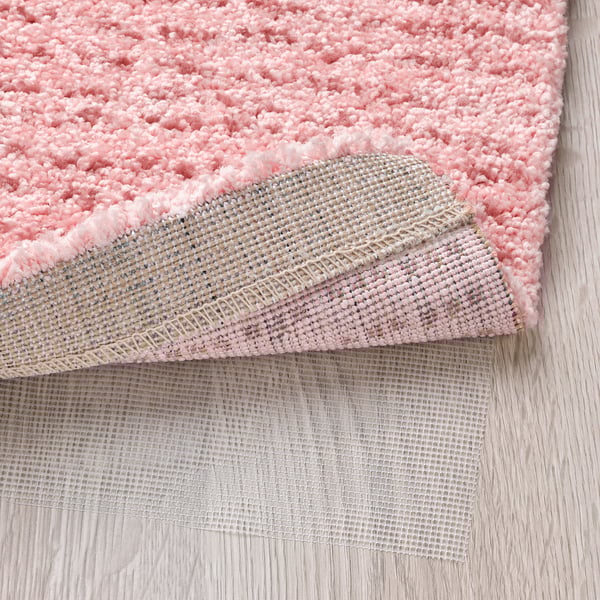 LANGSTED Tapis, poils ras, rose clair, 80x80 cm - IKEA
