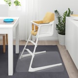 Housse de chaise pour enfants jaune confortable, respectueuse de l’environnement et sans danger pour la peau, s’adapte aux chaises hautes standard, douce et confortable.