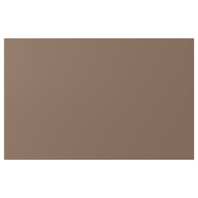 Une façade de tiroir rectangulaire LAPPVIKEN en gris-brun clair au design épuré et minimaliste.