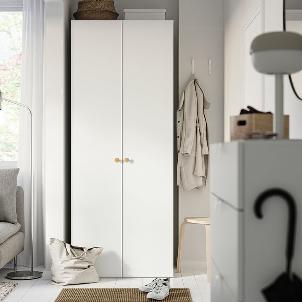 LASTARE Combinaison armoire, blanc, 80x62x200 cm