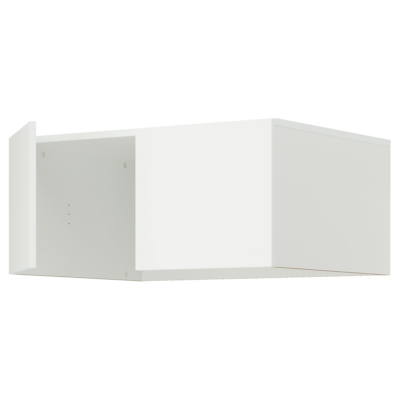 LASTARE Surmeuble avec portes - blanc 80x62x36 cm