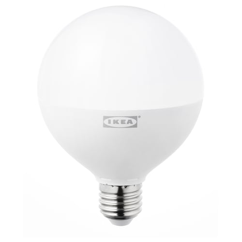 LEDARE Ampoule LED E27 1600 lumen, intensité réglable, globe opalin IKEA