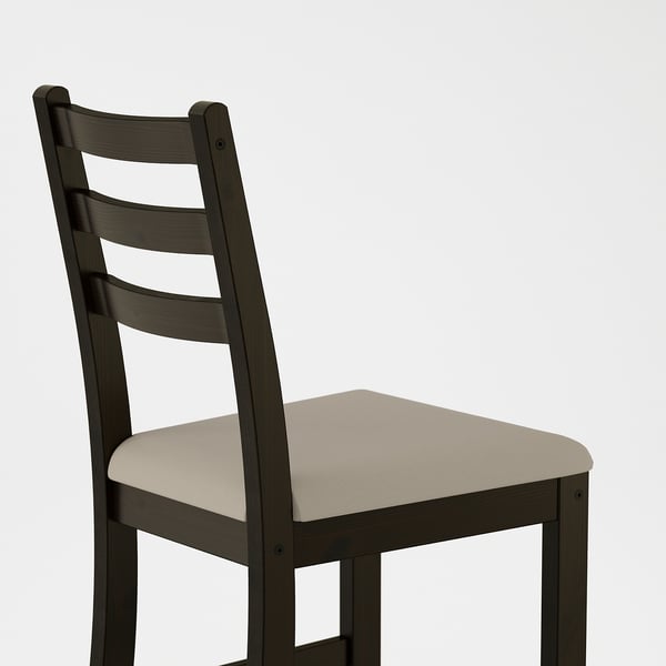 Lerhamn Chaise Brun Noir Vittaryd Beige Ikea