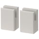 Option : Deux pieds de cuisine en bois gris clair LERHYTTAN en bouleau massif, de forme rectangulaire et de design traditionnel.