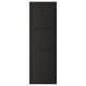 Armoire de cuisine noire LERHYTTAN avec cadre en bois massif et panneaux de placage, design traditionnel.