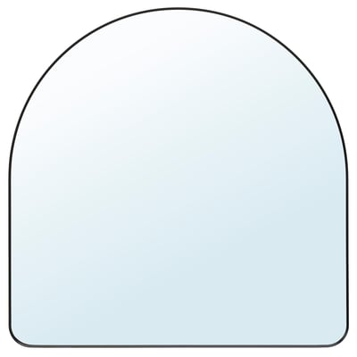 LINDBYN Miroir, noir, 80x80 cm