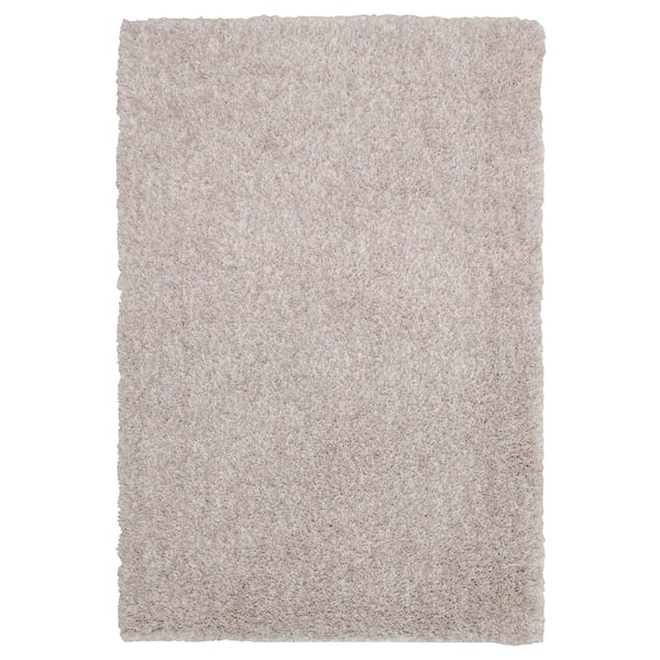 lindknud tapis poils hauts beige materiau durable ikea
