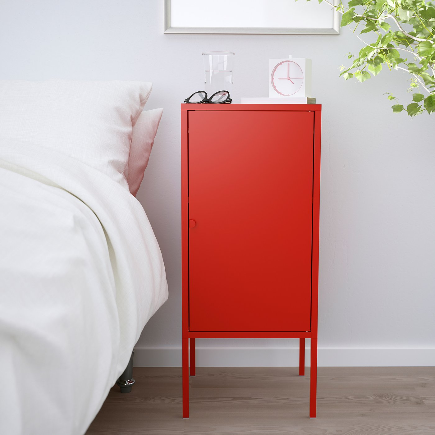 Lixhult Rangement Metal Rouge 35x60 Cm Ikea