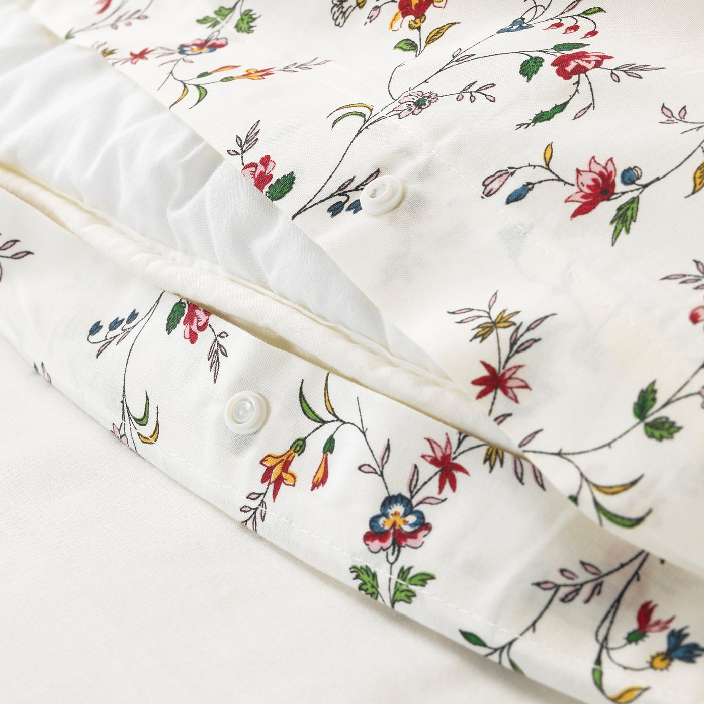 LJUSÖGA Housse de couette et 2 taies fleur IKEA