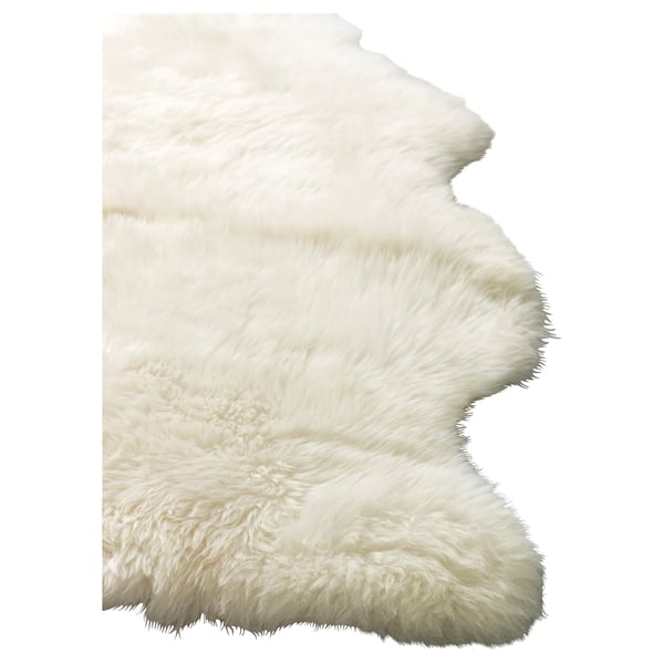 Descente De Lit En Peau De Mouton Ludde Peau De Mouton Blanc Blanc Casse Ikea