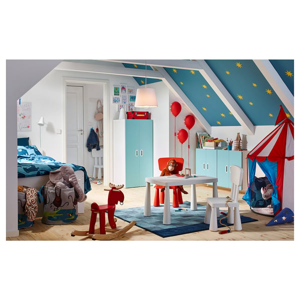 Mammut Table Enfant Interieur Exterieur Blanc 77x55 Cm Ikea