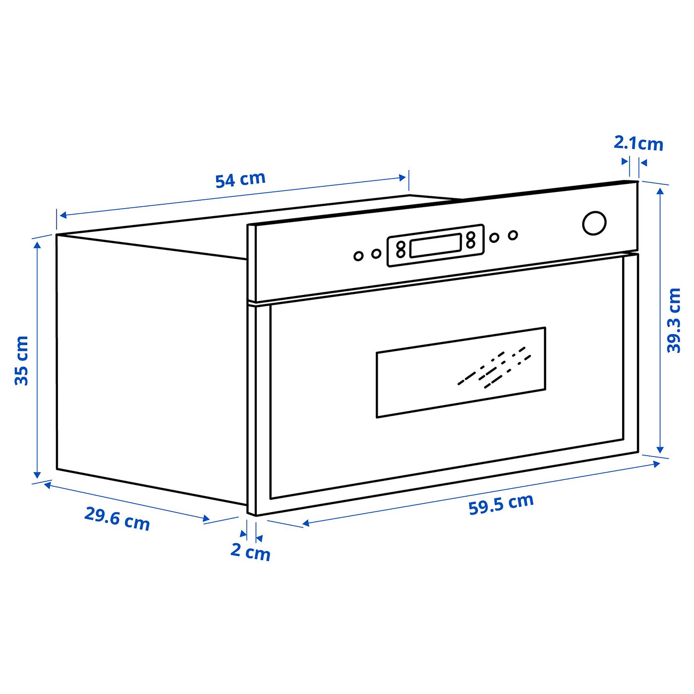MATÄLSKARE Four à micro-ondes, couleur acier inox - IKEA