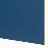 MEHAMN : porte coulissante lisse, bleu-brun avec film de sécurité.