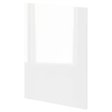 Armoire de cuisine METOD en blanc avec finition brillante, de forme rectangulaire.