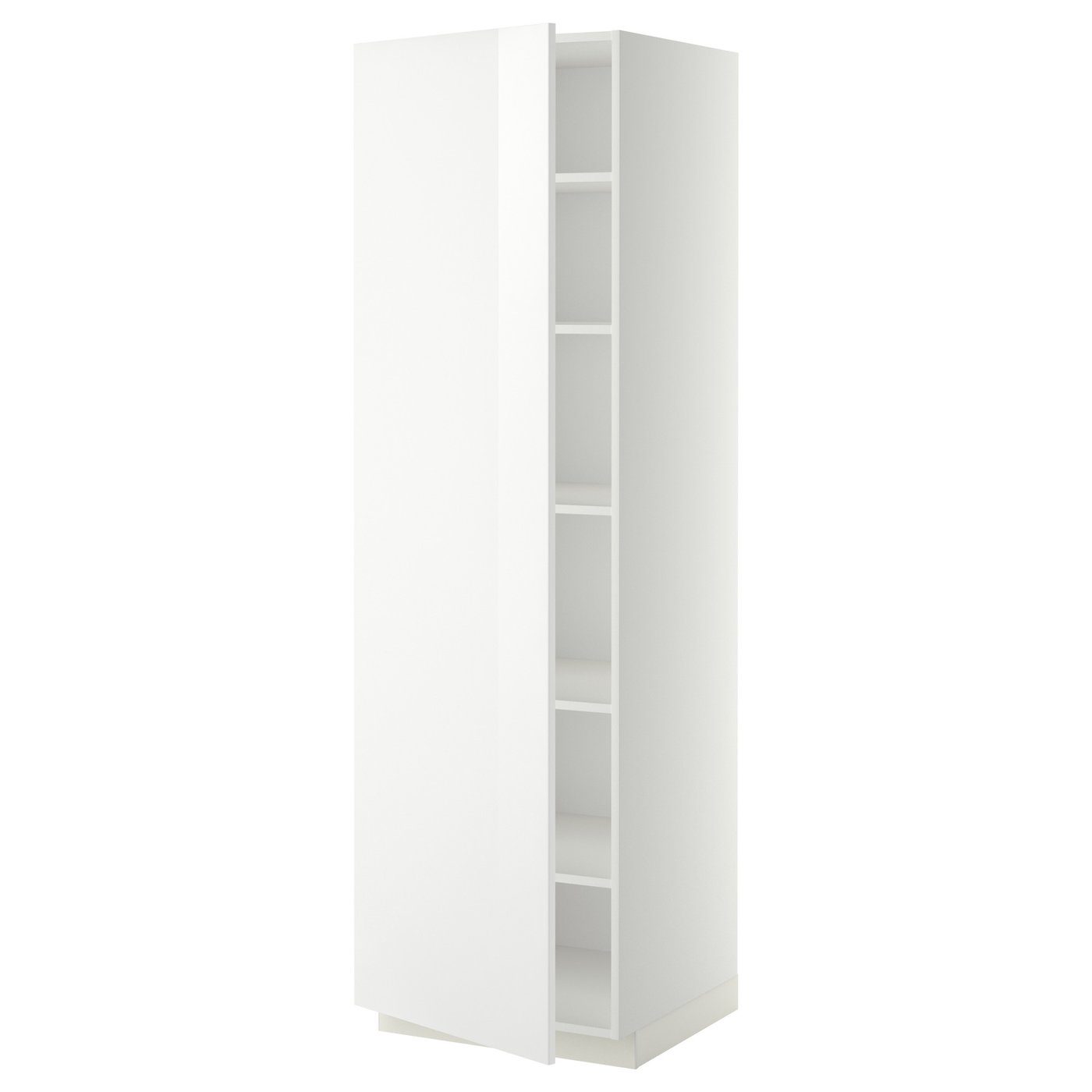 METOD armoire avec tablettes, blanc/Ringhult blanc, 60x60x200 cm IKEA