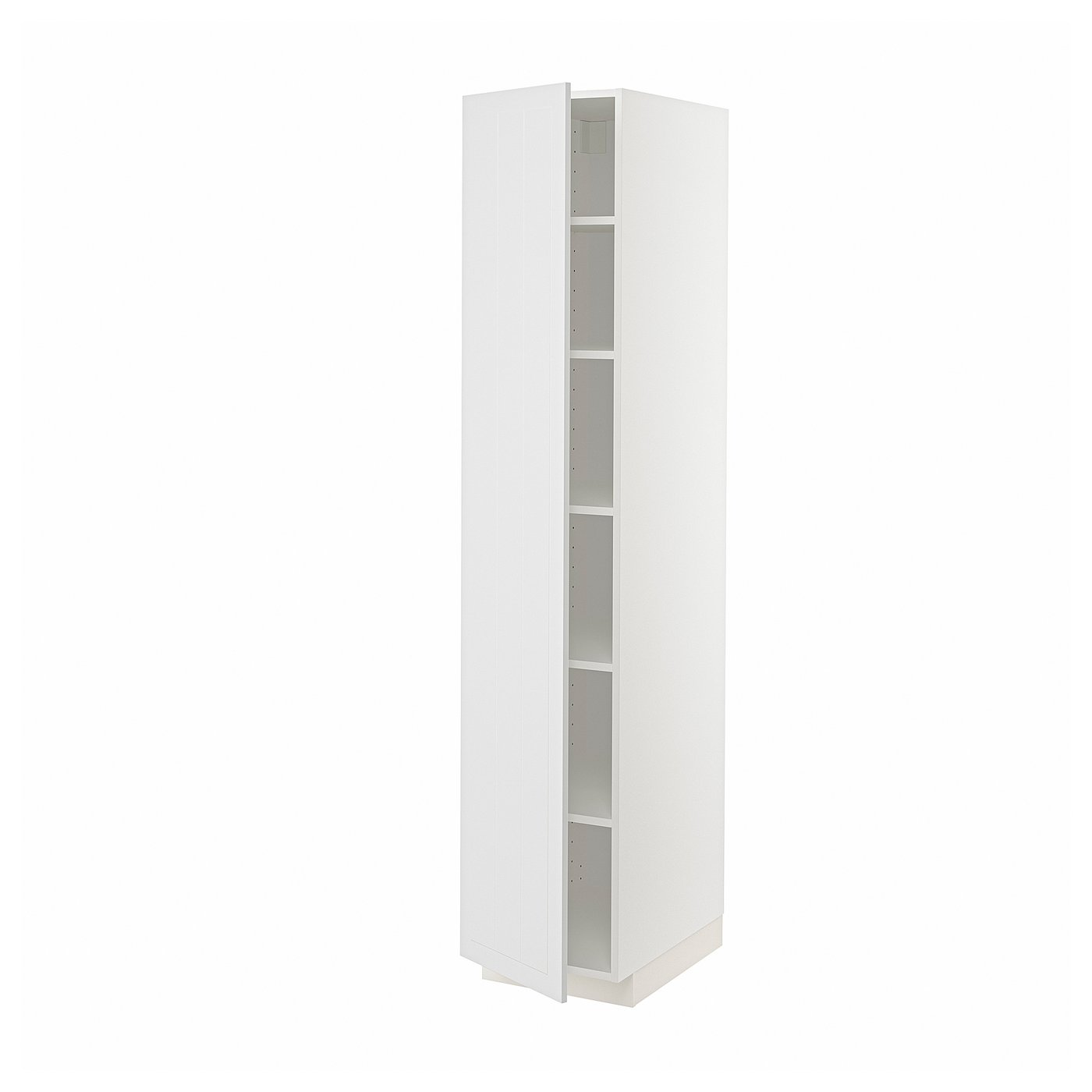 METOD armoire avec tablettes, blanc/Stensund blanc, 40x60x200 cm IKEA