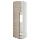 Armoire de cuisine en bois METOD avec deux portes et étagères réglables.