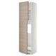 Grande armoire de cuisine blanche IKEA METOD avec portes effet bois.