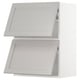 Armoires de cuisine ikea METOD blanches, design moderne avec façades en lerhyttan gris clair.