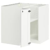 Ensemble d’armoires de cuisine METOD blanc, à trois côtés, design moderne, panneaux de fibres et panneaux de particules robustes.