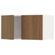 Armoire de cuisine METOD, deux portes en noyer, design plat, cadre robuste.
