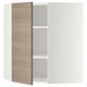 Armoire murale d’angle moderne, étagère réglable, options de porte personnalisées.