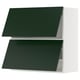 Armoire de cuisine moderne vert foncé, de forme rectangulaire, avec deux étagères fermées.